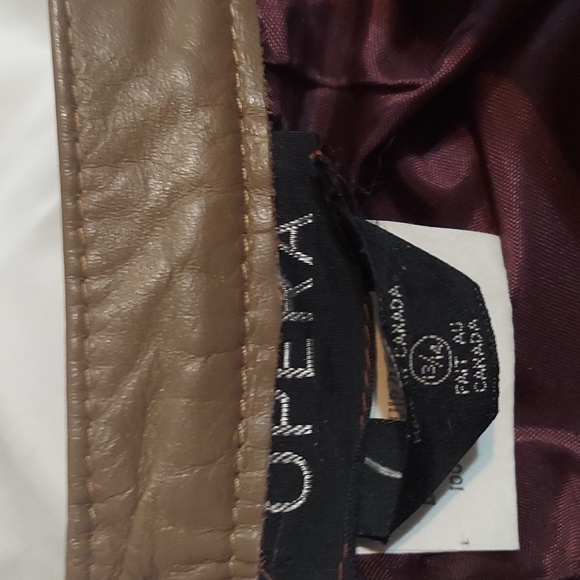 Vintage 70's Leather Mini Skirt Women's Size Small Highwaisted Brown Retro RARE - Picture 6 of 8